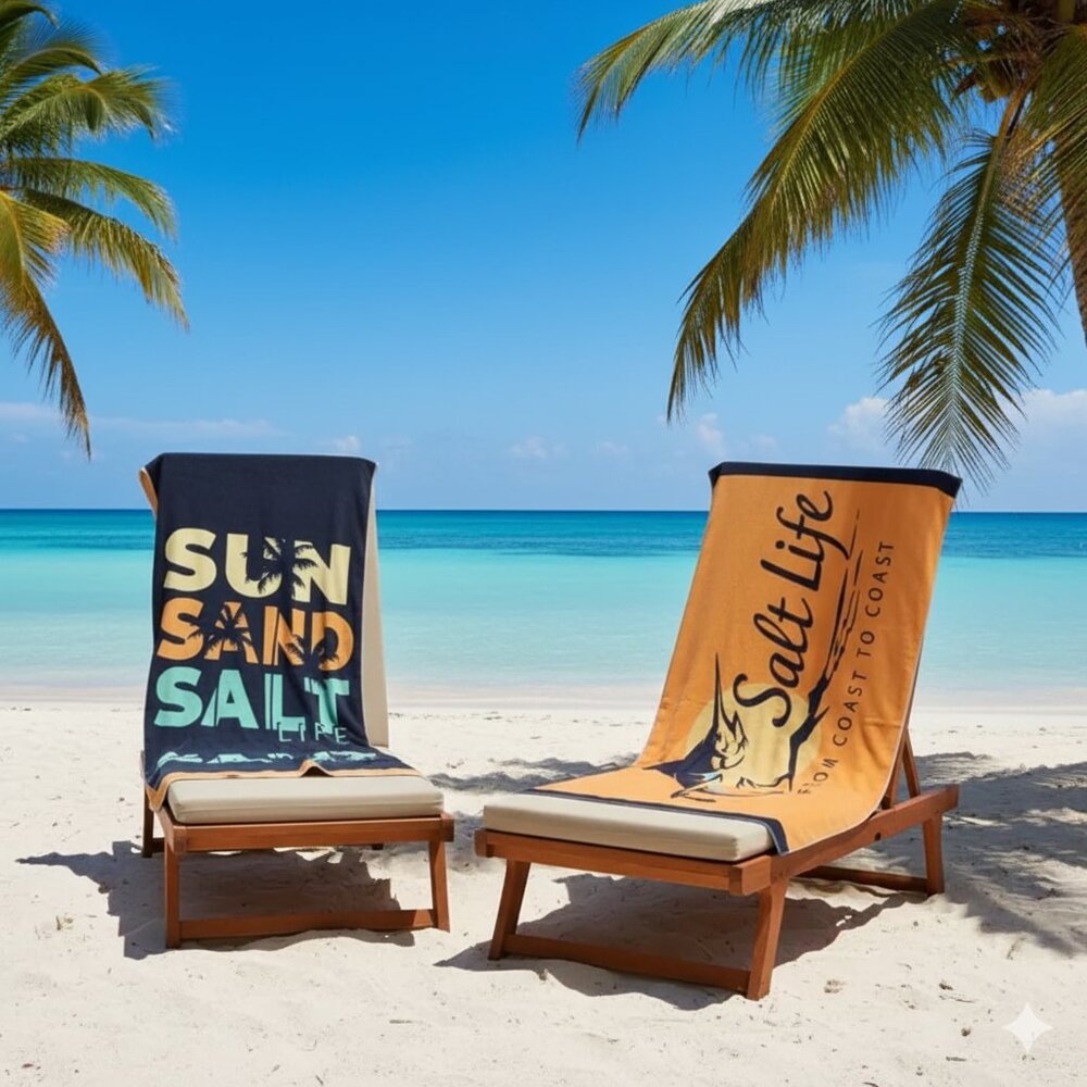 Salt Life "Sun Sand Salt Life" & "Marlin Sun Coast" Beach Towels